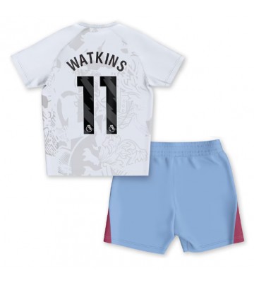 Aston Villa Ollie Watkins #11 Borta Kläder Barn 2023-24 Kortärmad (+ Korta byxor)